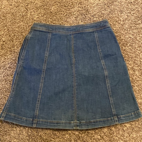 Pilcro Anthropologie blue Denim mini skirt - size 0 petite - NWT - Picture 6 of 6